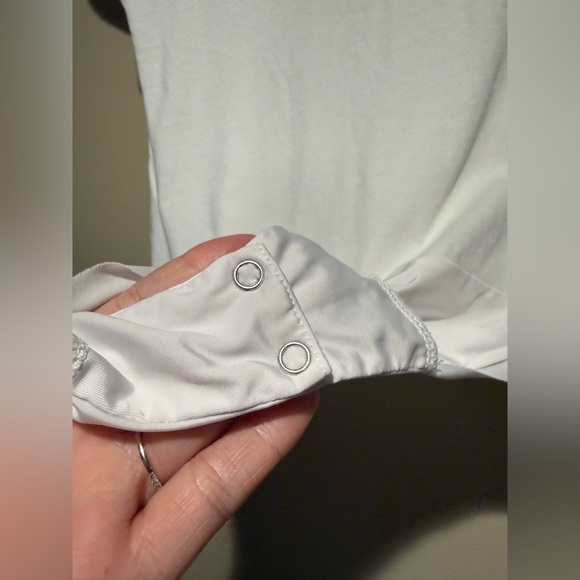 L'AGENCE Claire Short Sleeve Jersey Bodysuit medium - Picture 11 of 11